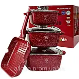 Набір каструль з кришками TOP KITCHEN Комплект каструлі та Гриль-сковорідка Якісний набір каструль 7 предметів, фото 9