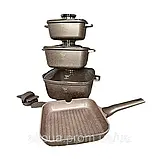 Набір каструлі та кришки TOP KITCHEN з антипригарним покриттям Комплект якісні каструлі та сковорідка 7 предметів, фото 7