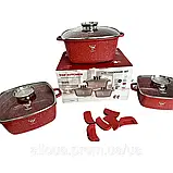 Комплект каструль TOP KITCHEN 6 предметів Комплект каструль для всіх видів плит Якісні каструлі з антипригарним покриттям, фото 7