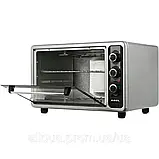 Електродуховка Asel 40л Електропіч з таймером Міні піч компактна Потужна електропіч 1300Вт К2, фото 5