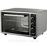 Електродуховка Asel 40л Електропіч з таймером Міні піч компактна Потужна електропіч 1300Вт К2, фото 7