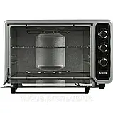 Електродуховка Asel 40л Електропіч з таймером Міні піч компактна Потужна електропіч 1300Вт К2, фото 9