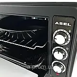 Настільна електропіч Asel Вмістка електрична духовка 33л Духовка електрична з 3 режимами К2, фото 7
