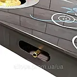 Газова плита настільна Rainberg Склокерамічна газова плита двоконфорна Механічна газова плита К2, фото 3