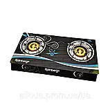 Газова плита настільна Rainberg Склокерамічна газова плита двоконфорна Механічна газова плита К2, фото 8