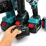 Набір 5в1 акумуляторний Makita 36V Перфоратор Гайковер Циркулярна пила Болгарка Шуруповерт Макіта набір, фото 8