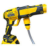 Портативна мийка DeWalt DCPW550B 36В Акумуляторна мийка з шлангом 5м Міні-мийка Деволт з насадками в комплекті, фото 9