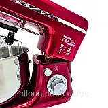 Планетарний тістоміс Zepline 3в1 настільний Міксер з нержавіючої чашею 3500Вт 5л К2, фото 4