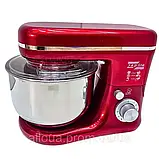 Планетарний тістоміс Zepline 3в1 настільний Міксер з нержавіючої чашею 3500Вт 5л К2, фото 5