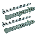 Кріплення унітазу до підлоги 9 см 90 мм гвинти та дюбеля 80x100 мм, фото 3