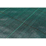 Агротканина проти бур'янів 100 г/м², сітка 25 см, зелена, 1,6х100м, ATGDGR10016100, фото 3