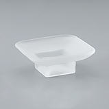 Підставка для мила GAPPO G3802 скло, з латунним утримувачем, хром, фото 4