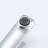 Змішувач для умивальника FRAP F1088, литий вилив, латунь, хром, фото 4