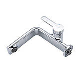 Змішувач для умивальника FRAP F1088, литий вилив, латунь, хром, фото 5