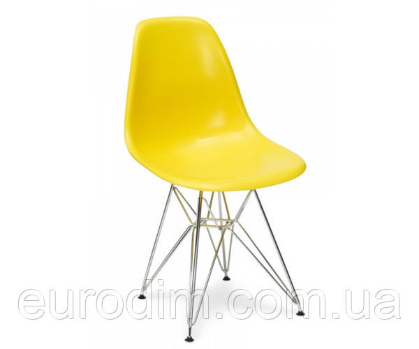 Стілець Тауер ніжки метал пластик жовтий
