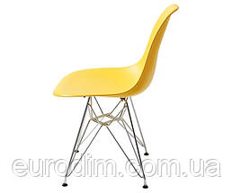 Стілець Тауер ніжки метал пластик жовтий, фото 2