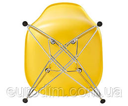 Стілець Тауер ніжки метал пластик жовтий, фото 3