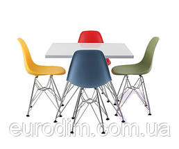 Стілець Тауер ніжки метал пластик жовтий, фото 5