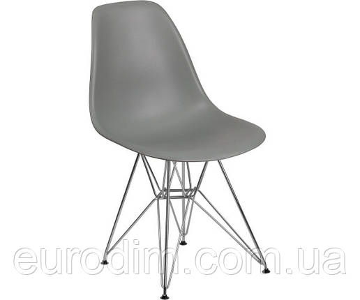 Стілець Тауер ніжки метал пластик сірий, фото 1
