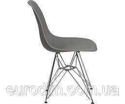 Стілець Тауер ніжки метал пластик сірий, фото 2