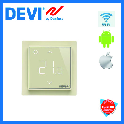 Терморегулятор DEVIreg™ Smart Wi-Fi "слонова кістка"