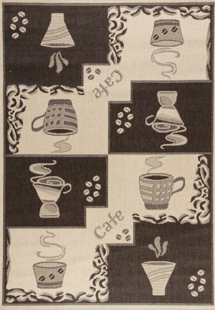 Безворсовий килим на кухню 1.20*1.70 на джутовій основі Naturalle 950-91