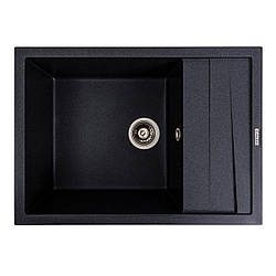 Гранітна мийка для кухні VALESO CASCADA 7050 матова Карбон