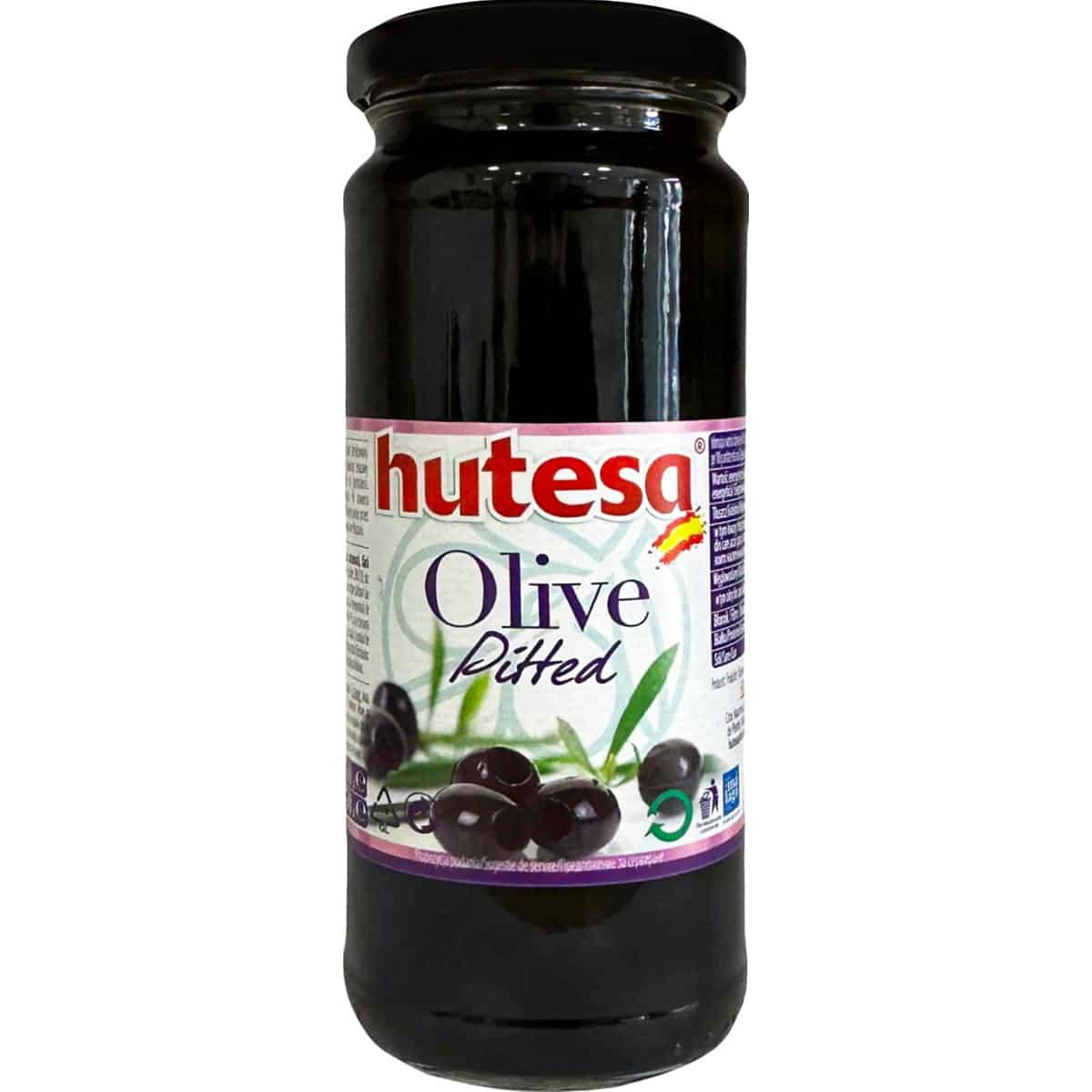 Оливки чорні без кісточки Hutesa 350/140г