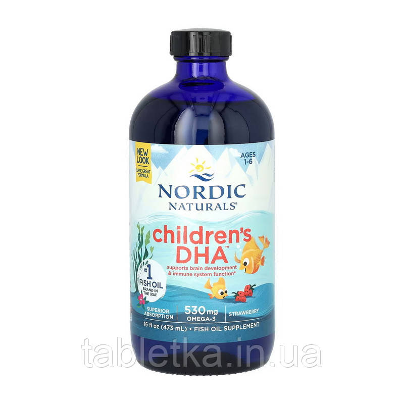 Children's DHA 530 mg Omega-3 (473 ml, natural strawberry)