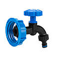 Набір IBC РВ S60x6, кран, нейлон РЗ 1/2" на шланг 5/8", 1/2" + ніпель, IBCS60-WL-K112, фото 3