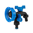 Набір IBC S60x6, кран BLACK RAVEN, РЗ 2x3/4'', NYLON/BRASS для шланга 5/8", 1/2", ніпель, IBCS60-GTBR123434NB1, фото 4