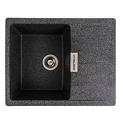 Гранітна мийка для кухні VALESO ZIRKONE 6250 матова Графіт