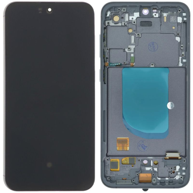 Дисплей Samsung SM-S711 Galaxy S23 FE 5G (2023) у зборі із сенсором і рамкою Black service orig