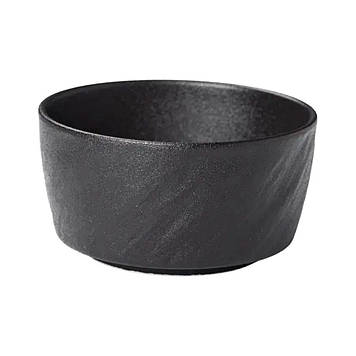 Миска керамічна для рисової локшини 400 мл чорна HP-7-737