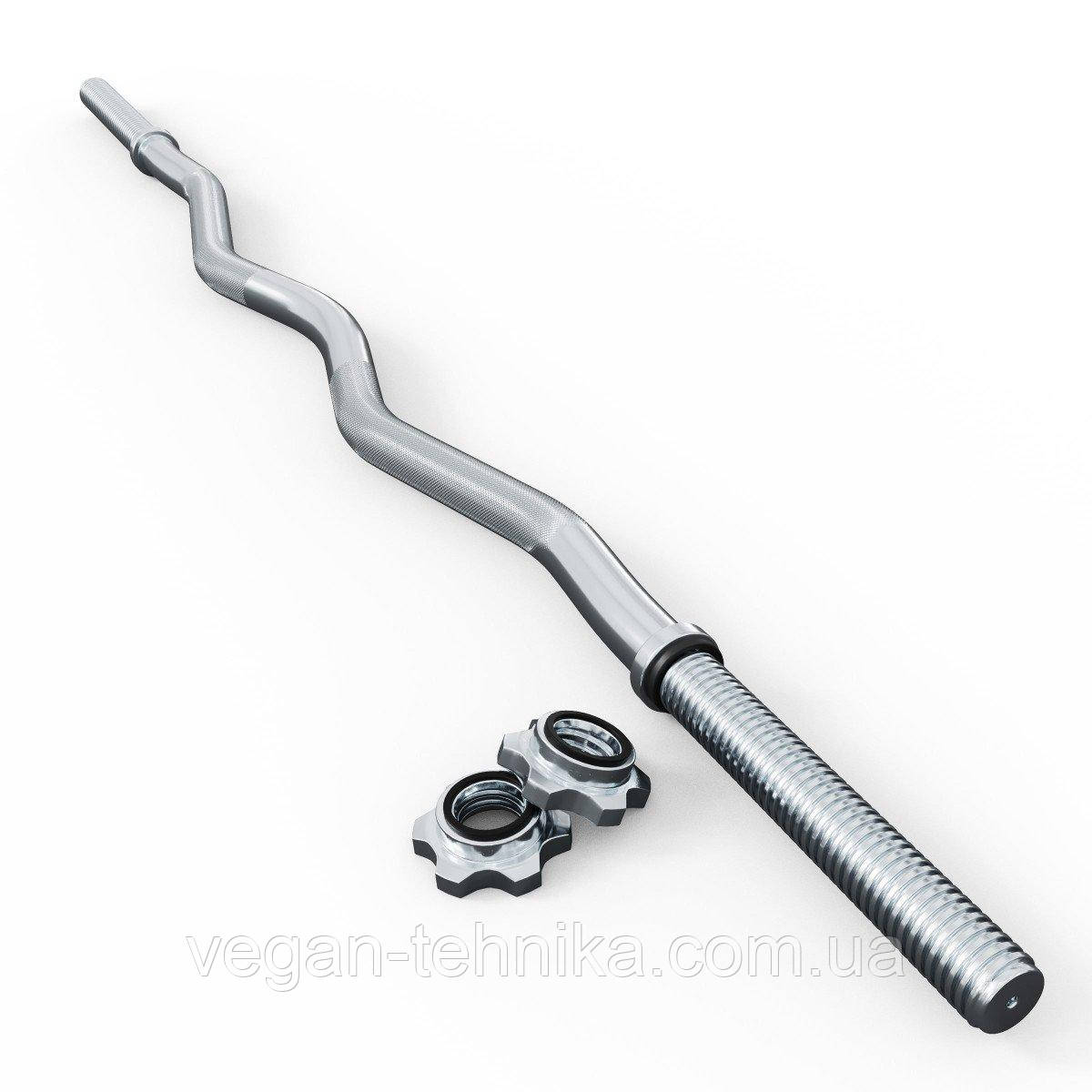 Гриф для штанги W-подібний 120 см K-SPORT, фото 1