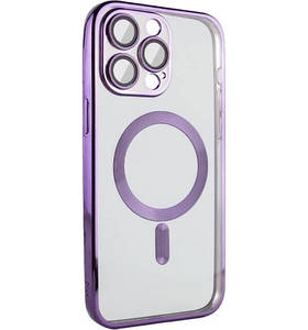 Силіконовий чохол для iPhone 14 Pro - Fibra Chrome with Magnetic, Purple