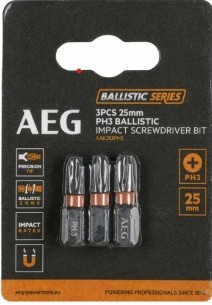 Біта ударна AEG AAK253PH3, PH3, 25мм (3шт)