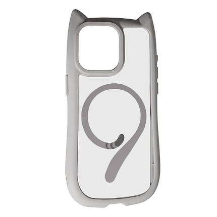 Чохол Cat Case With Magsafe для Apple iPhone 14 Pro Grey, фото 1