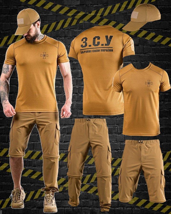 Тактичний Комплект FREERIDE Літній з Принтом Шорти Футболка Бейсболка ДЛ7074 ТМ, фото 1