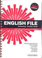 English File 3rd Edition Elementary Teacher's Book + Test and Assessment CD-ROM