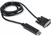 Кабель мультимедійний Display Port to DVI (1,8 м.) "Б/У"