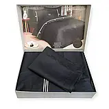 Двоспальний Євро комплект Maison D'or Antracite Сатин Преміум, фото 4