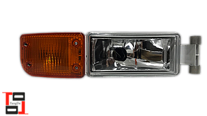 Протитуманна фара з жовтим поворотником RH Man TGA, TGL, TGM, TGS TANGDE TD01-57-012YR (81253206092)