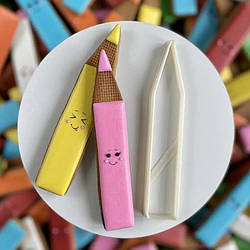 Вирубка для пряника Олівець 3, 14 см