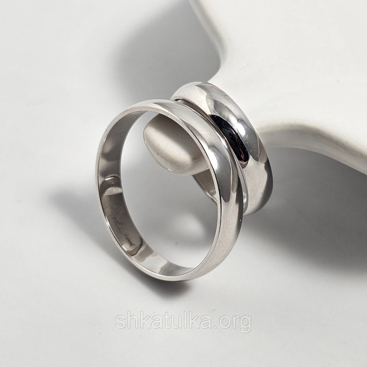 Каблучки обручки срібні класичні європейки пара