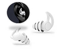 Силіконові беруші з шумозаглушенням 4-секційні бервуха Silicone Earplugs White