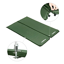 Килим (самонадувний) Naturehike NH20DZ003, 200х63х5см, Dark Green, фото 4