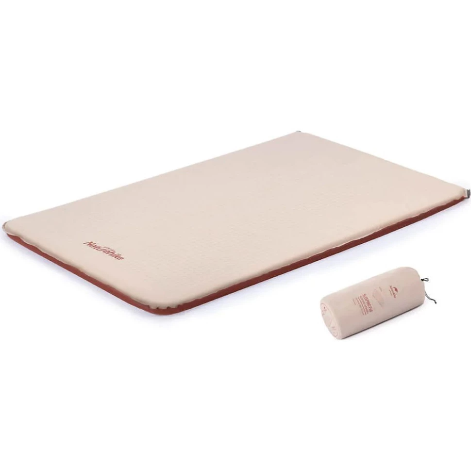 Двомісний самонадувний килим(200х132х6см) Naturehike NH21FCD11 Beige