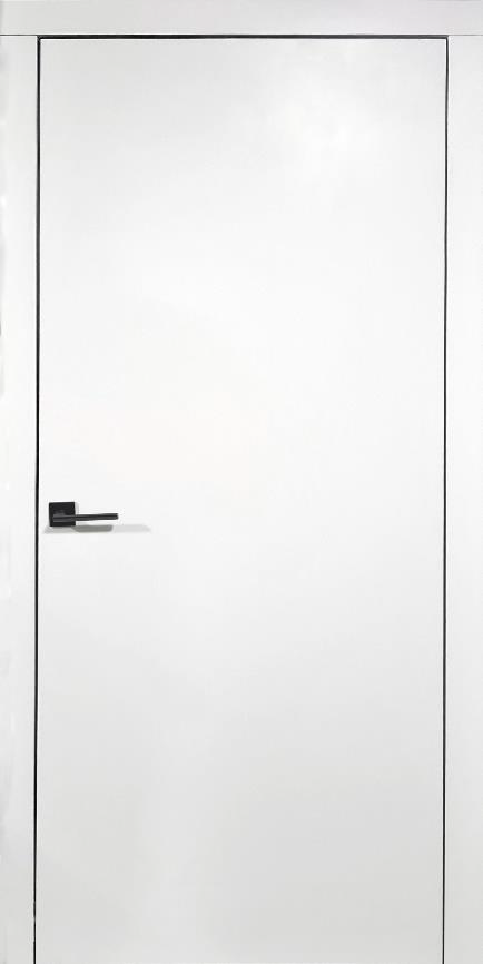 Міжкімнатні двері прихованого монтажу Comeo Porte Plato Ral 9003 800 мм*2000 мм Двері прихованого монтажу