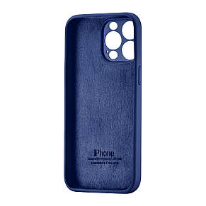 Чохол Silicone Case Square Protected Camera iPhone 15 Pro Max Navy Blue (7), фото 4